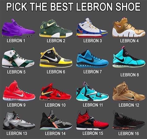 all LeBron james sneakers